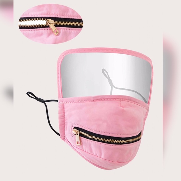 Accessories - RESTOCKED!!! PINK ZIPPER DESIGN FACE MASK